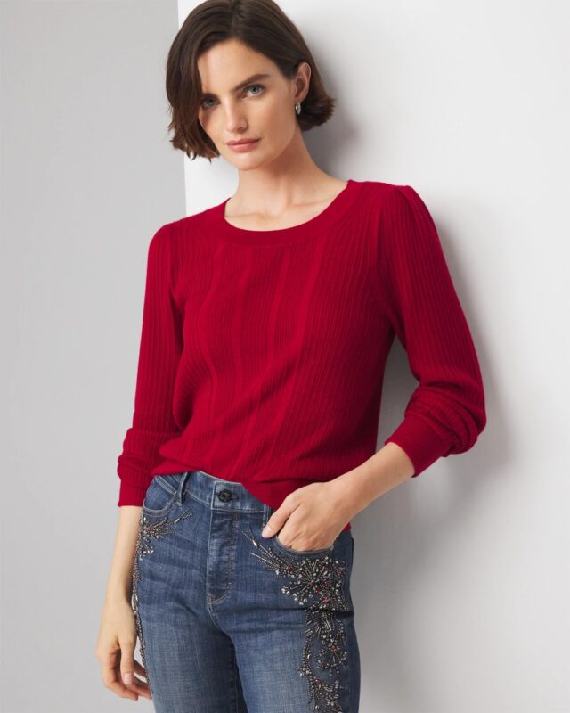 Cashmere Blend Crewneck Sweater